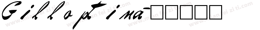 Gillo ptima字体转换